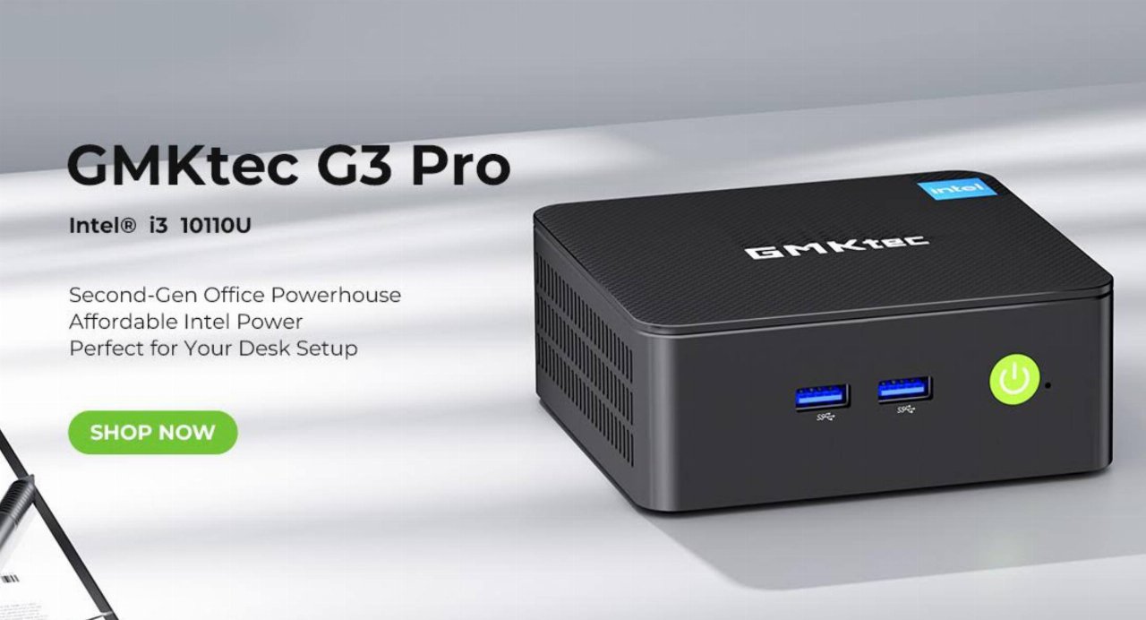 GMKtec NucBox G3 Pro: il 2nd Gen Office Ninja compatto con Intel Core i3-10110U GMKtec NucBox G3 Pro: il 2nd Gen Office Ninja compatto con Intel Core i3-10110U