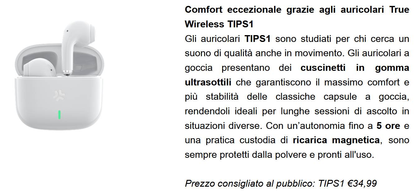 Nuove proposte della gamma audio di Celly