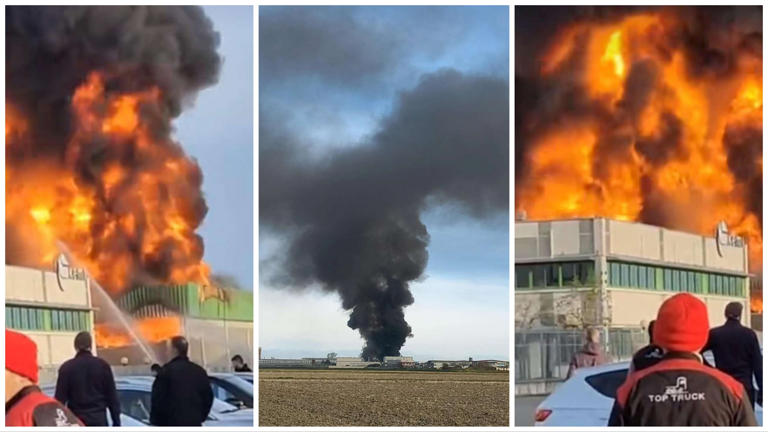 Incendio Novara in azienda chimica : zona industriale evacuata