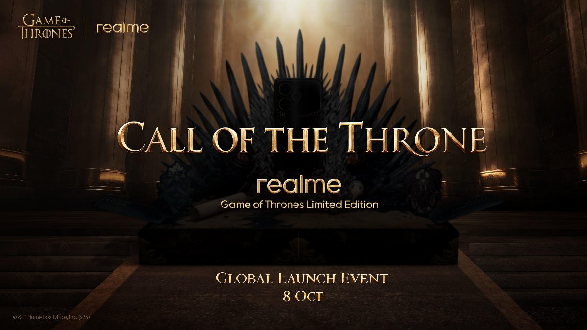 realme Game of Thrones Limited Edition verrà lanciato l’8 ottobre