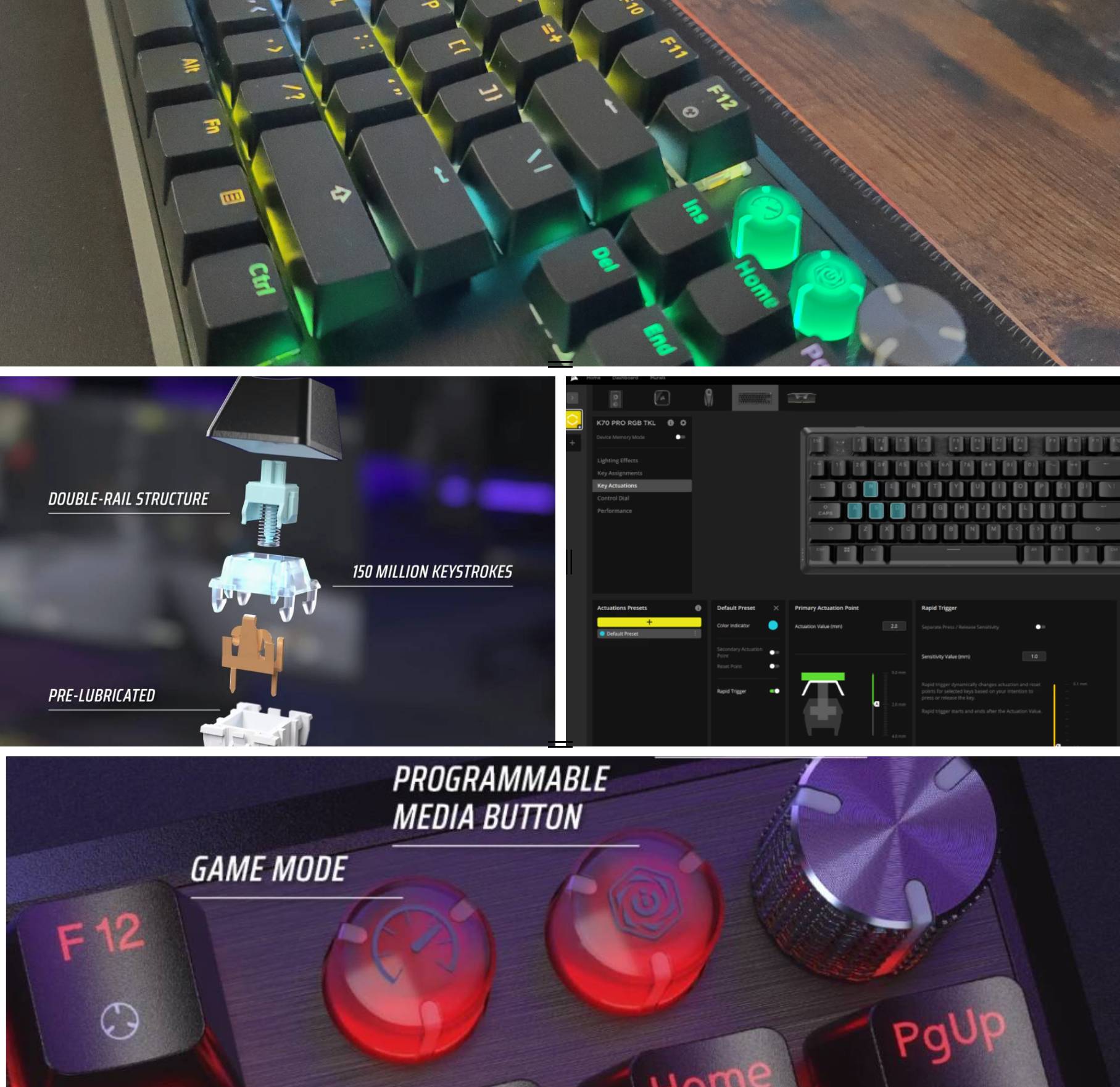 Recensione Corsair K70 PRO TKL