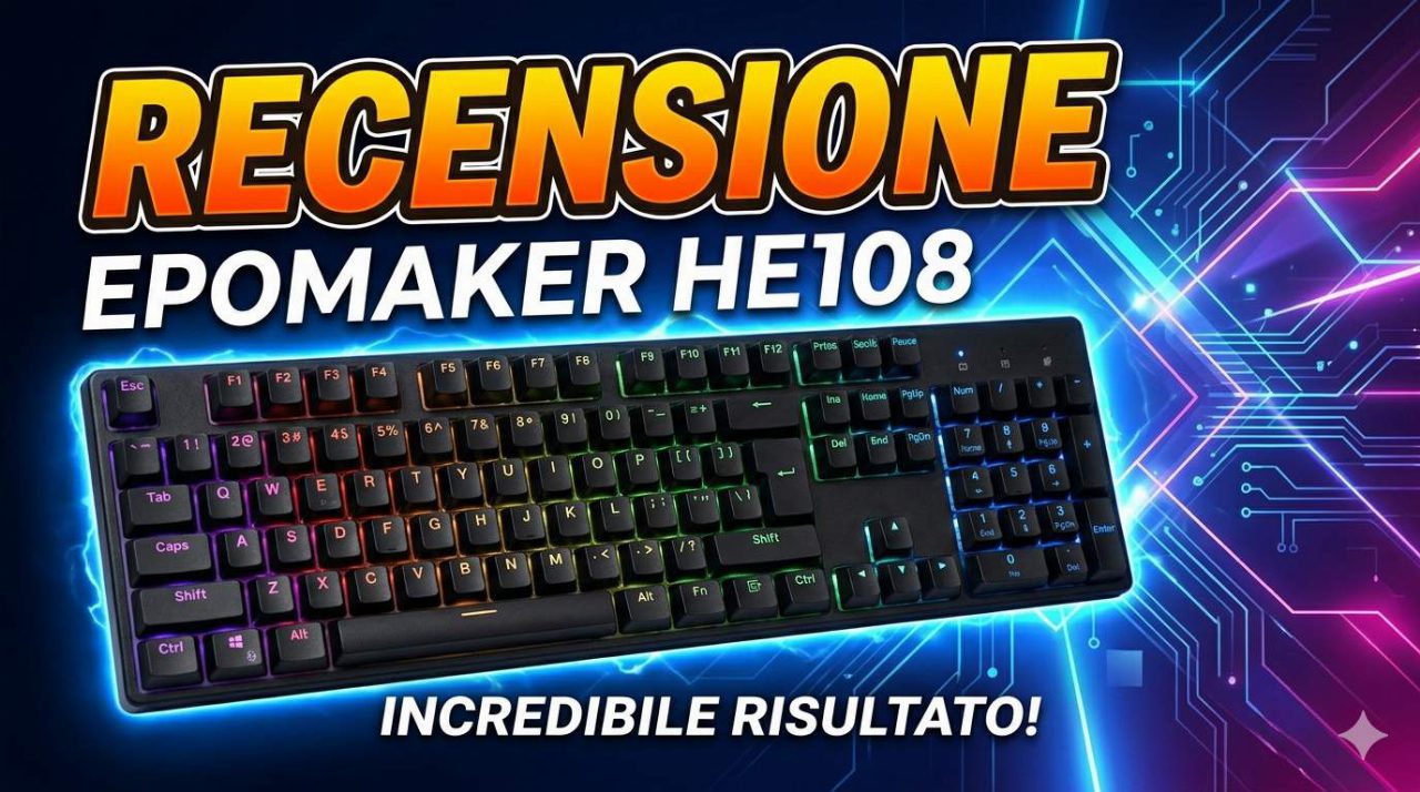 Epomaker HE108 Recensione: la tastiera magnetica definitiva per il gaming professionale