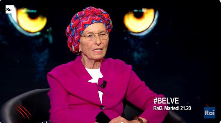 Emma Bonino ospite di Belve 2023 : Sono guarita dal tumore