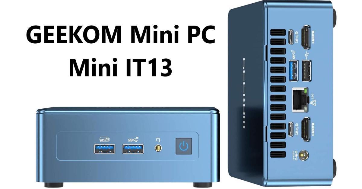 GEEKOM Mini PC IT13 in sconto dal 1 al 7 Aprile