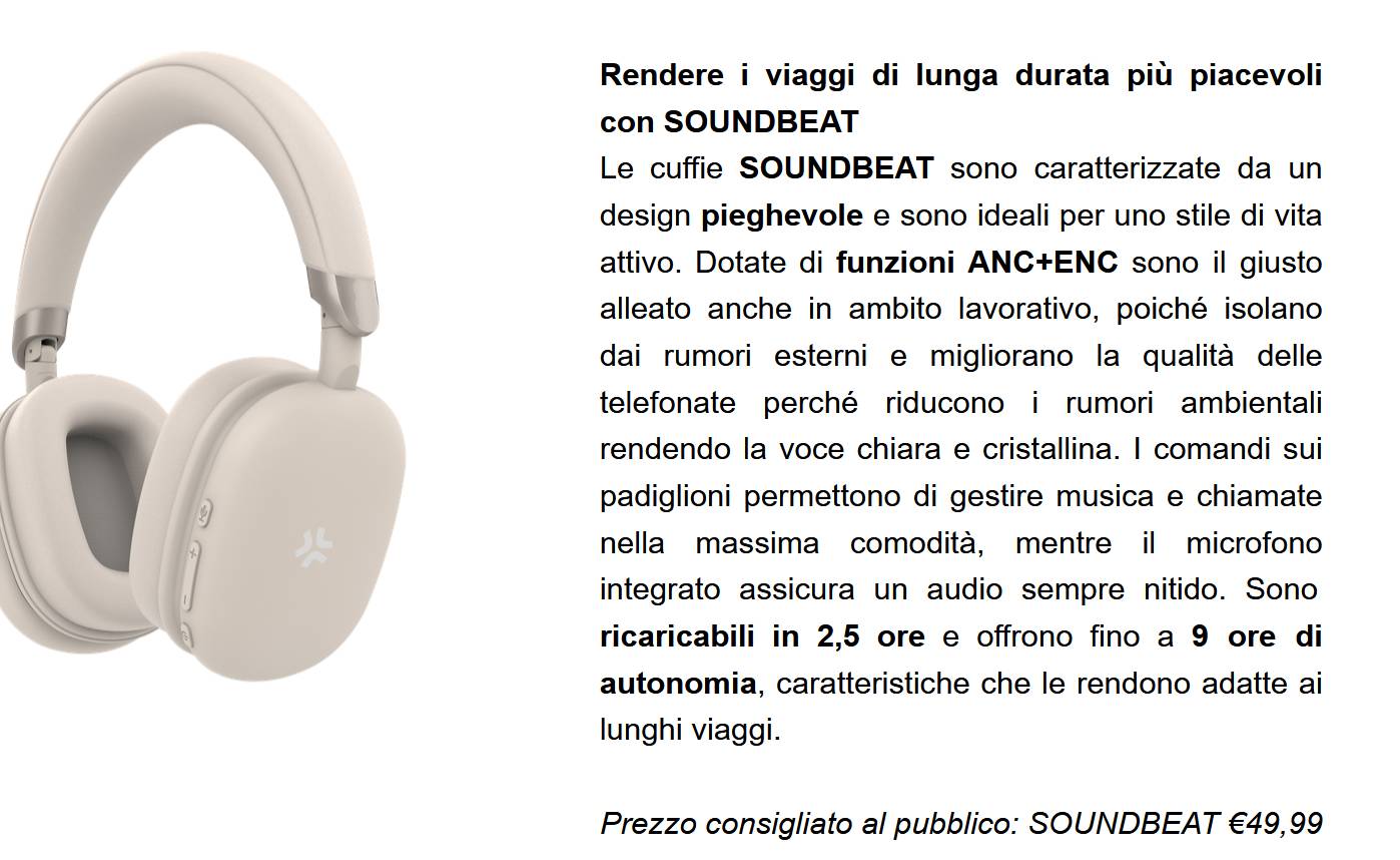 Nuove proposte della gamma audio di Celly