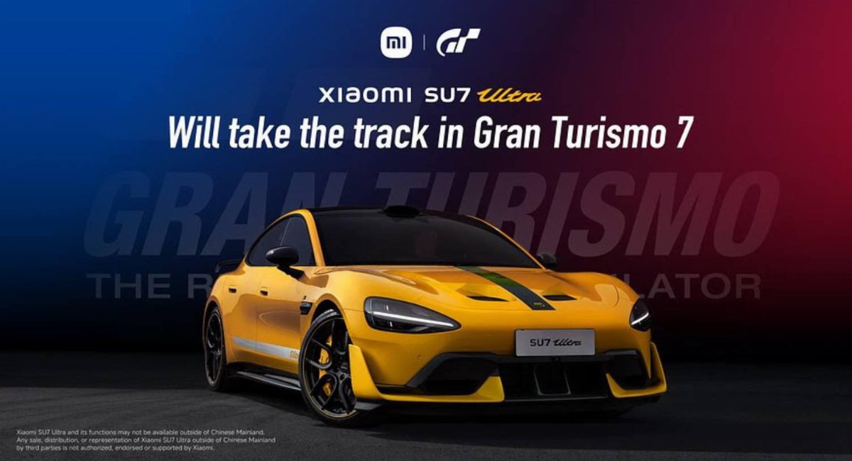 Xiaomi SU7 Ultra scende in pista su Gran Turismo 7