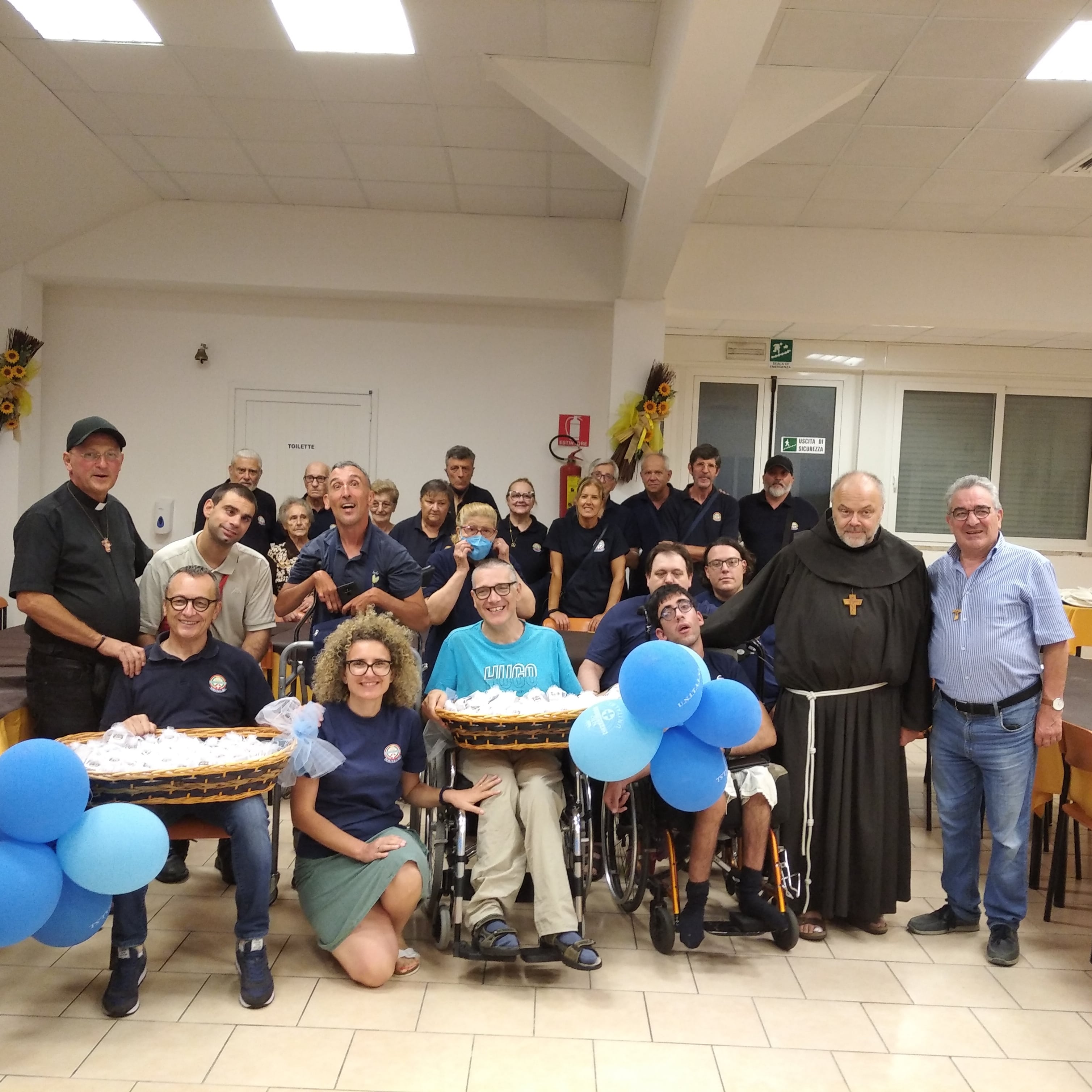 Soggiorno estivo Unitalsi nella colonia Regina Pacis a Marina di Carrara dei disabili e loro familiari Unitalsi 