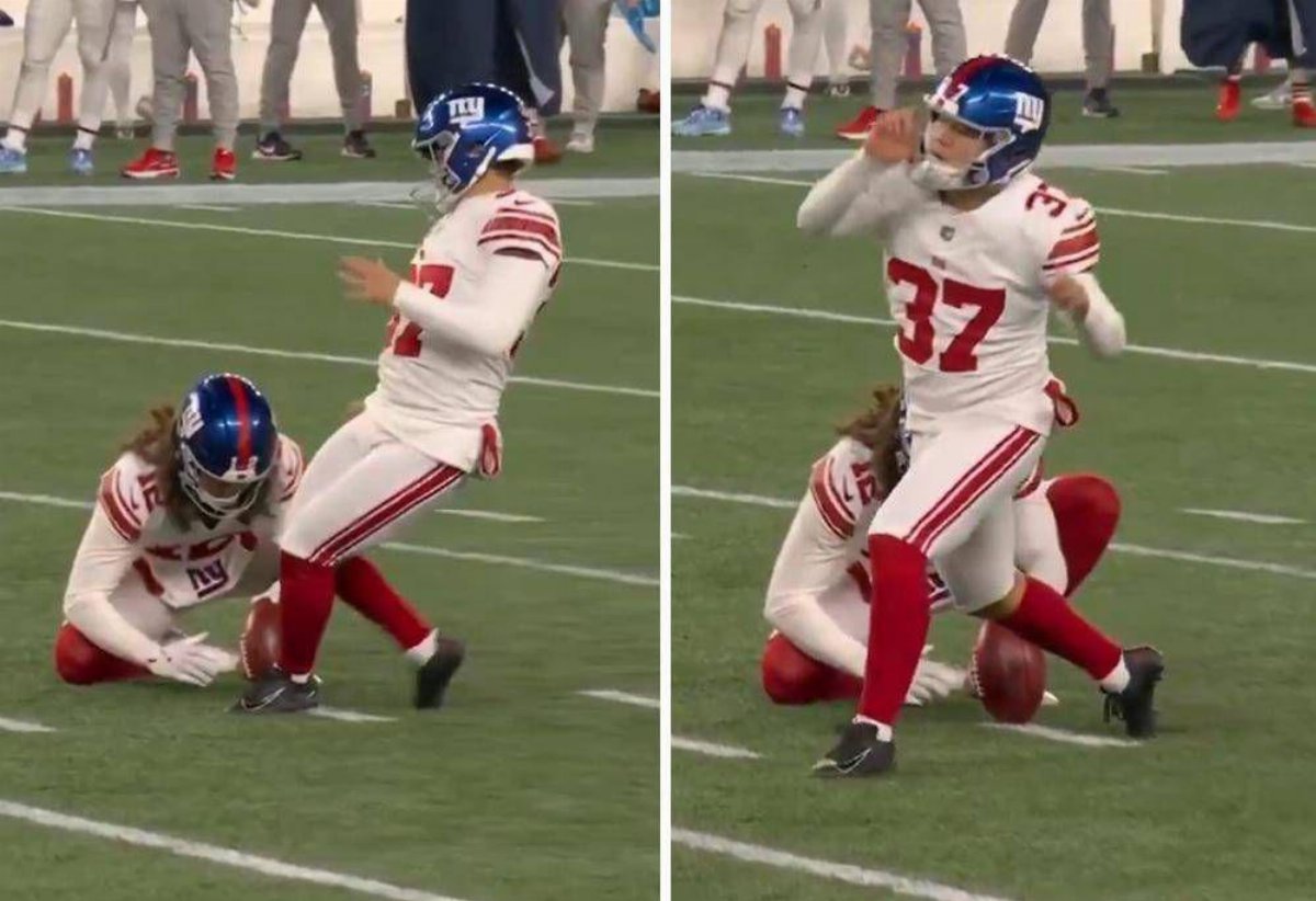 NFL, errore clamoroso di Younghoe Koo: il liscio che segna la stagione dei Giants