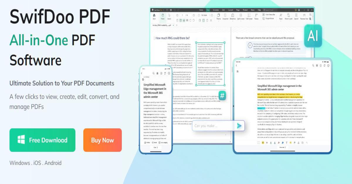 SwifDoo PDF: Ecco la soluzione completa per modificare, editare e convertire PDF