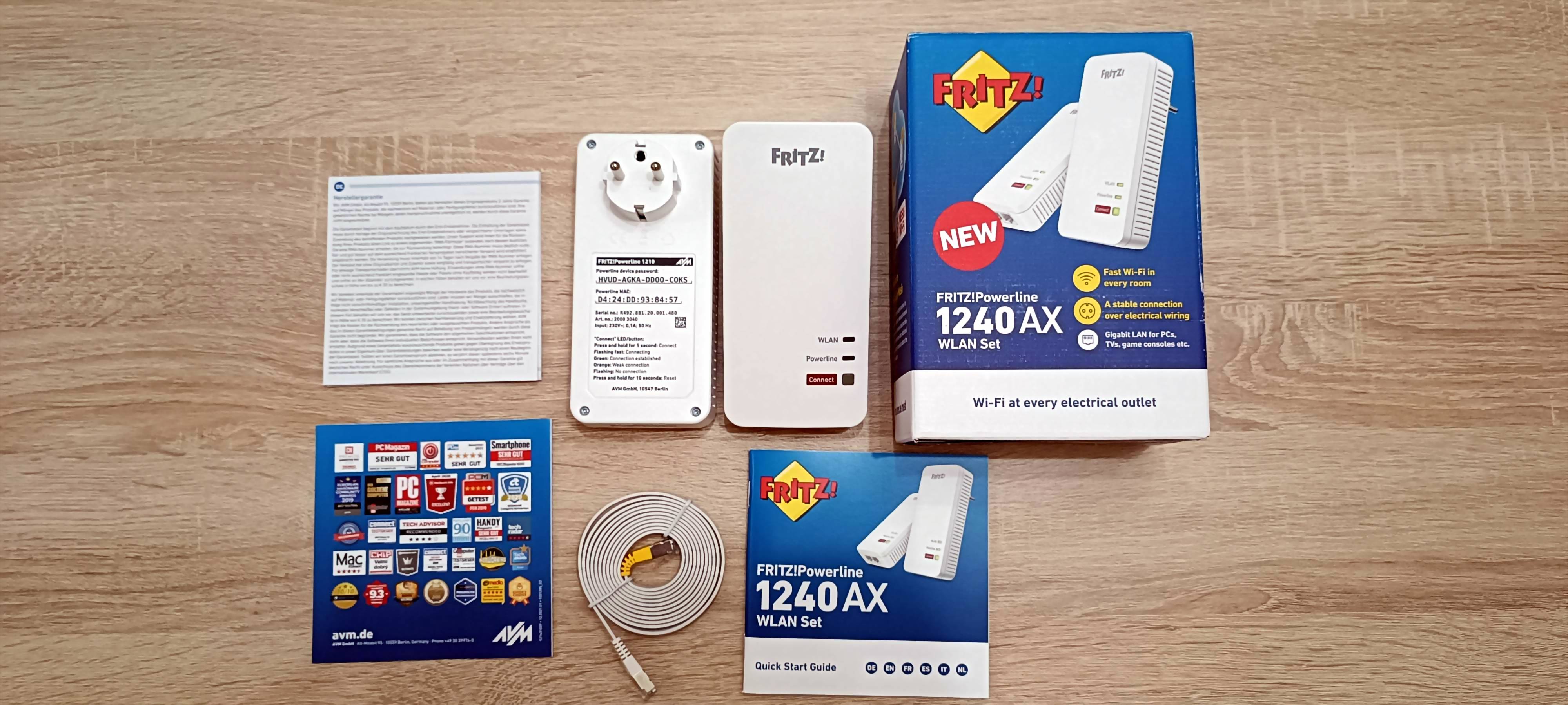 FRITZ! Powerline 1240 AX WLAN Recensione