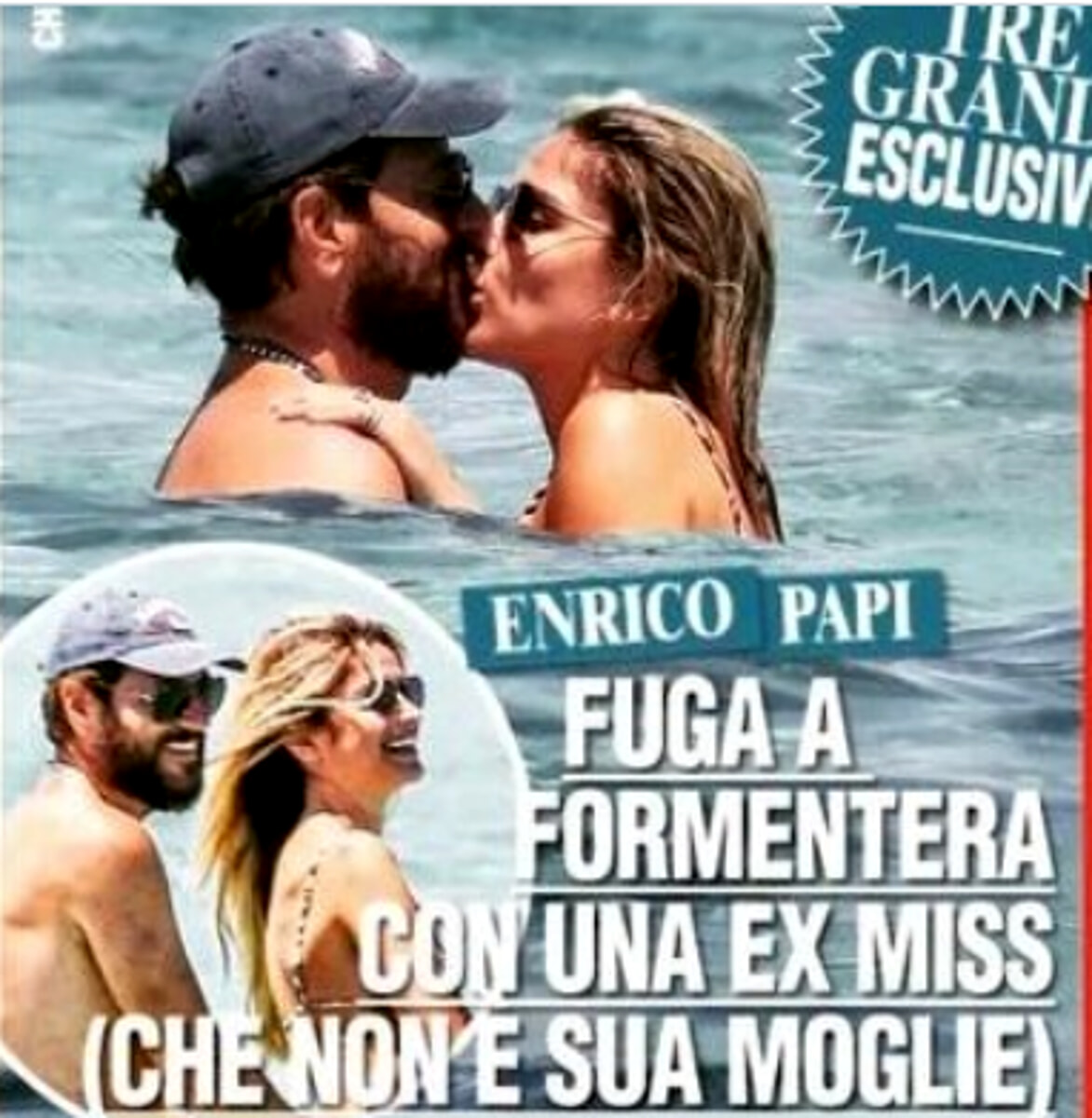 enrico papi Enrico Papi beccato a Formentera con una bellissima ex Miss Claudia Motta