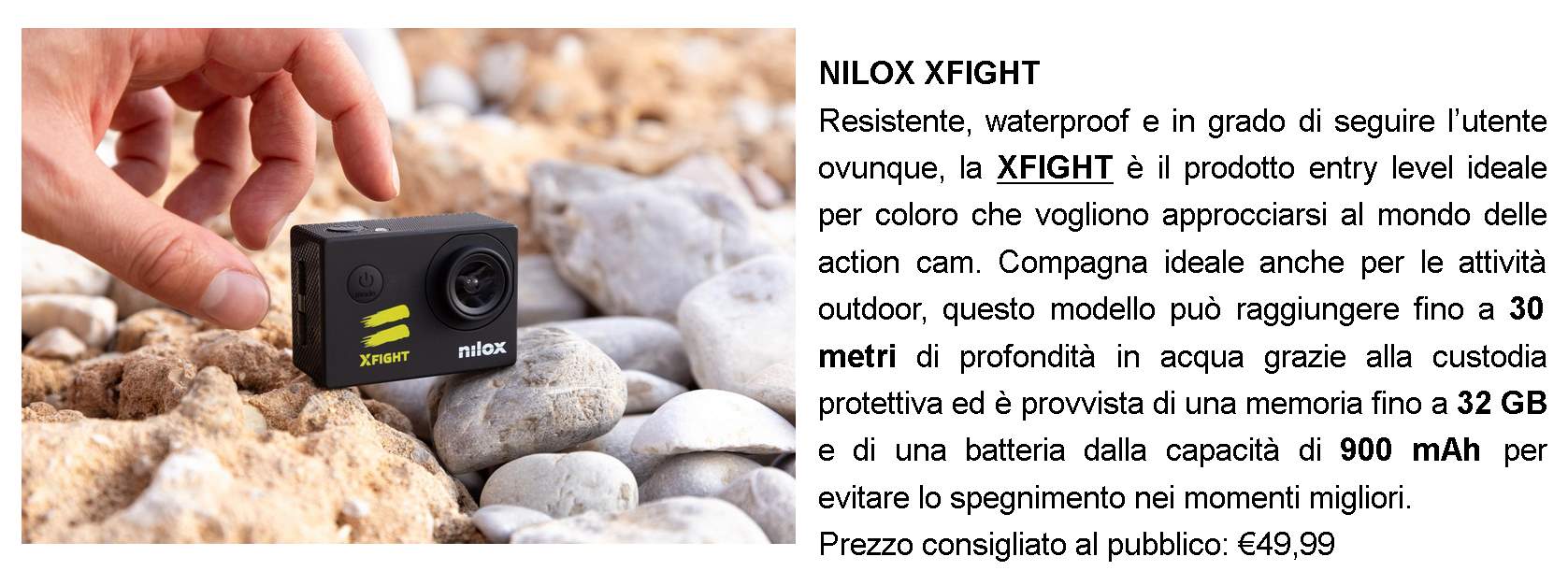 nilox presenta Nilox presenta una nuova linea di Action Cam