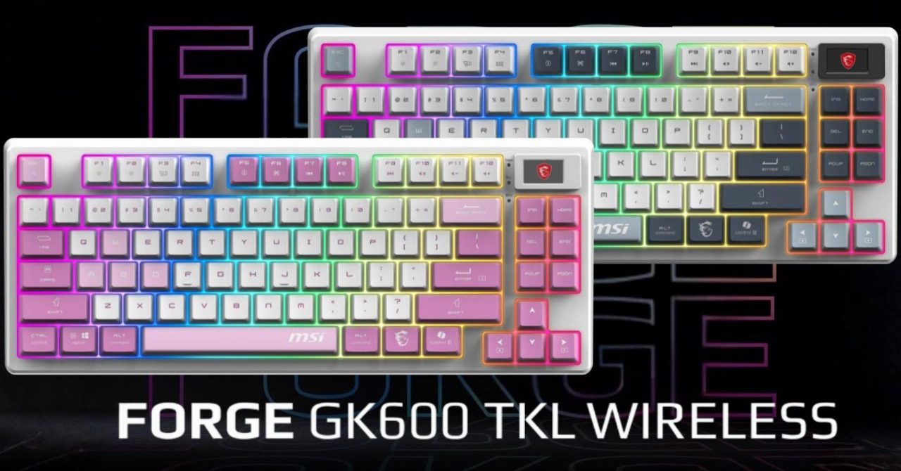 Msi Forge GK600 Tkl Wireless arriva in Italia Msi Forge GK600 Tkl Wireless arriva in Italia