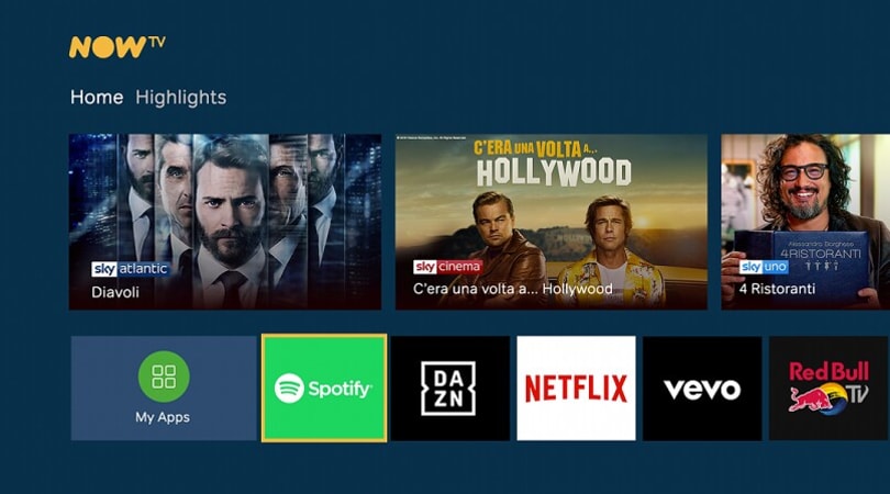 Amazon e Sky insieme : NOW TV sarà disponibile su Fire TV