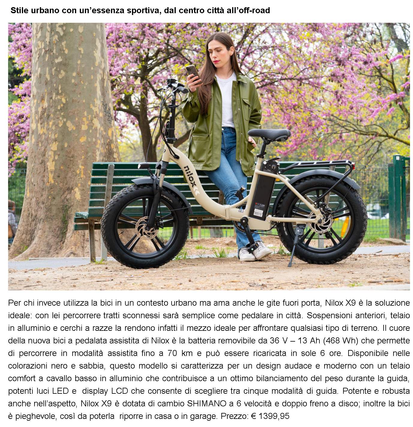 Primavera su due ruote: Nilox per la mobilità sostenibile di tutta la famiglia