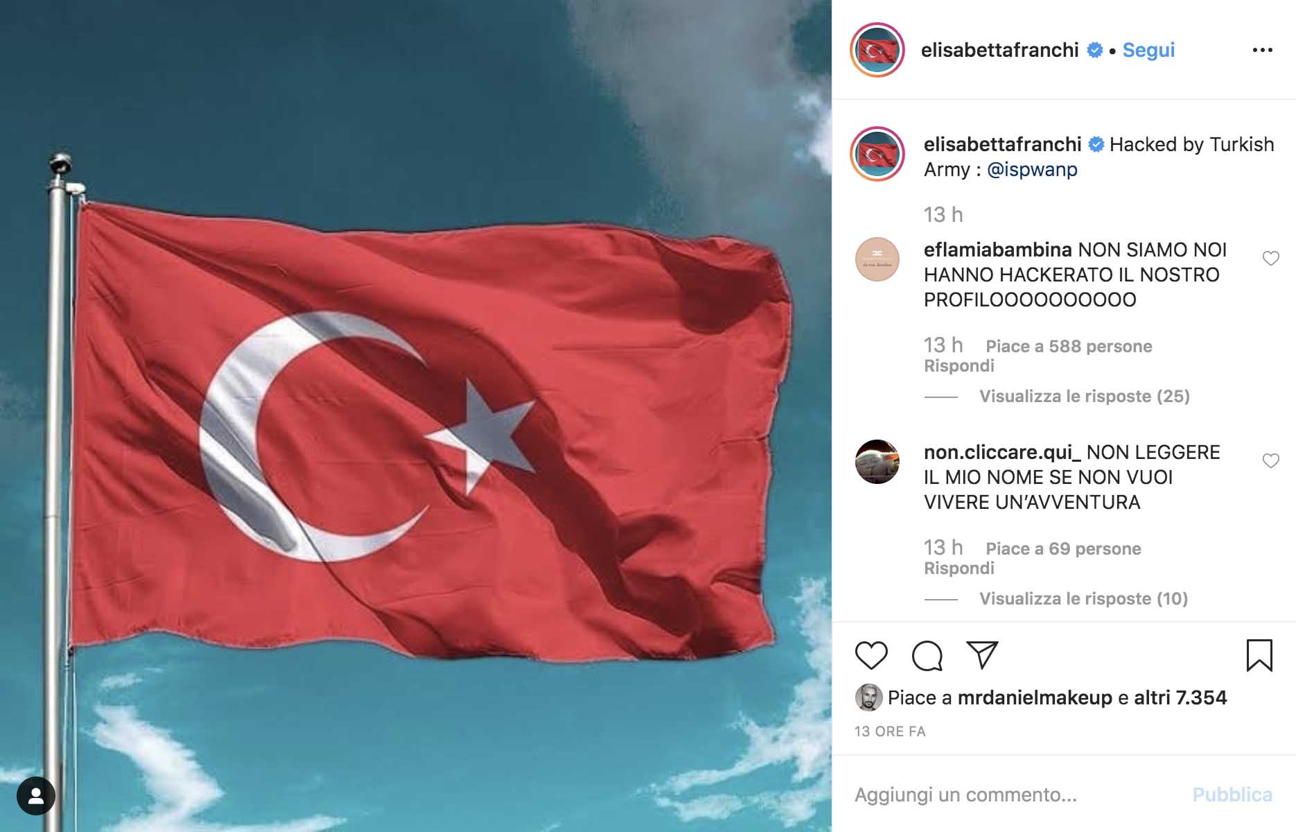 Vogliono soldi! Attacco hacker al profilo di Elisabetta Franchi