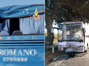 scontro autobus