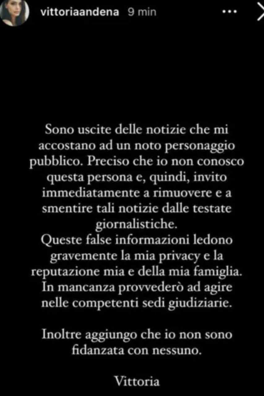Fedez e Vittoria Andena: La smentita della presunta relazione