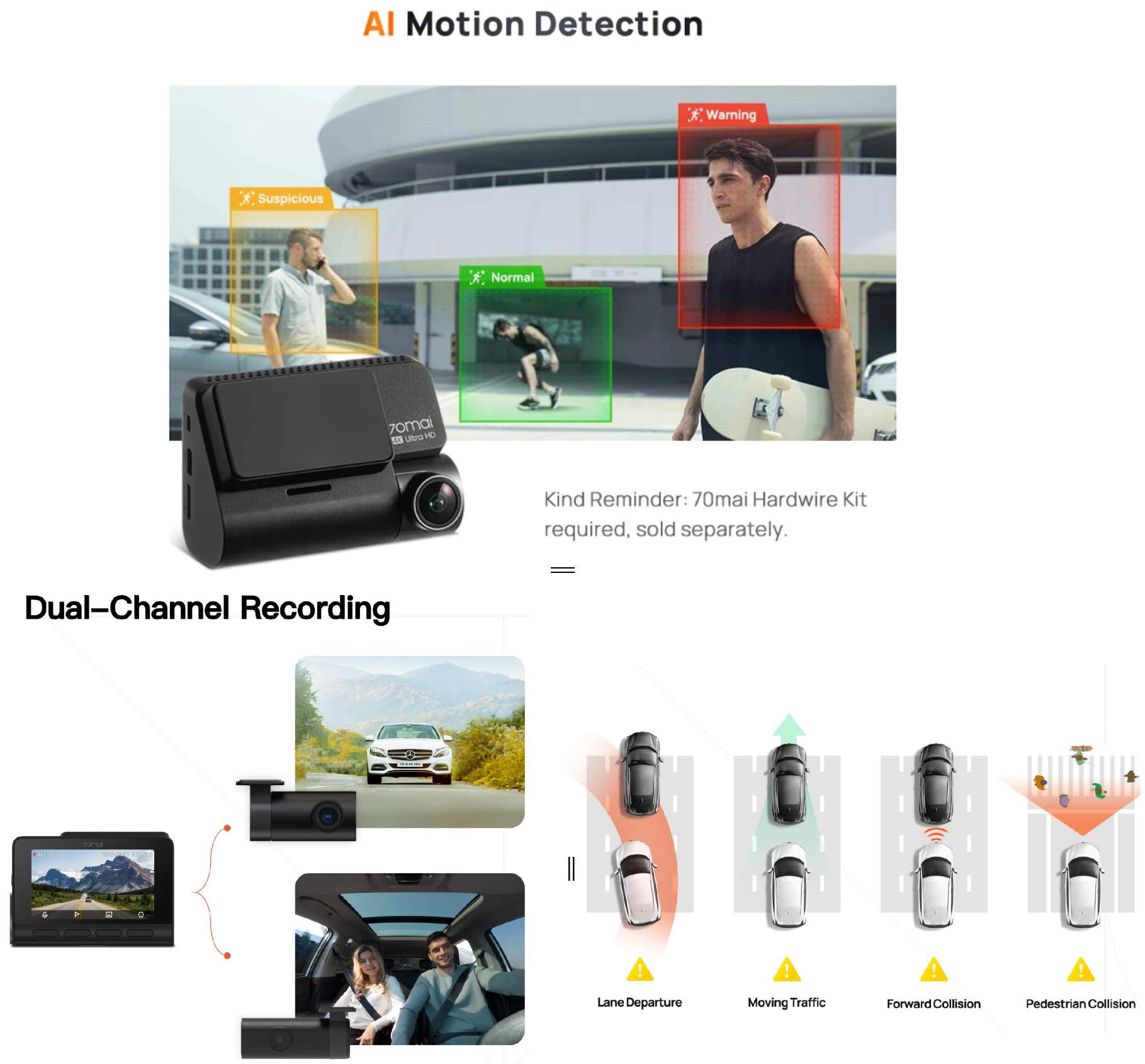 70mai Dash Cam 4K A810 Recensione