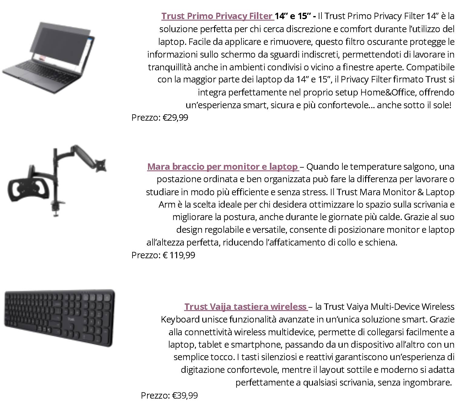 Comfort e produttività in estate: ci pensa i Trust