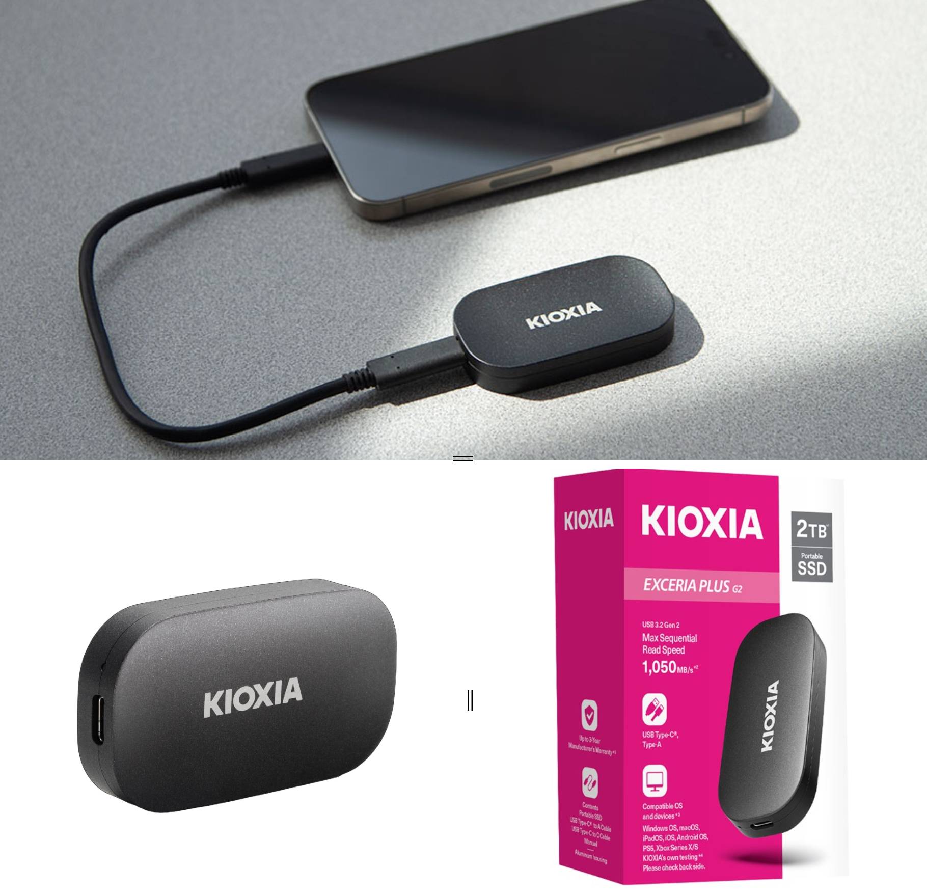 recensione exceria Recensione EXCERIA PLUS G2 Portable SSD