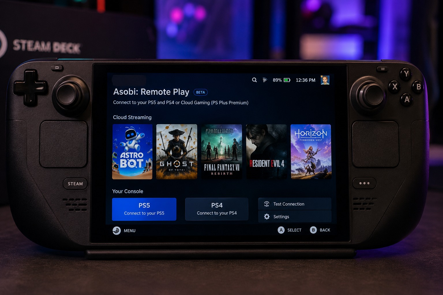 Asobi porta PlayStation Plus su Steam Deck, il cloud gaming funziona anche senza PS5