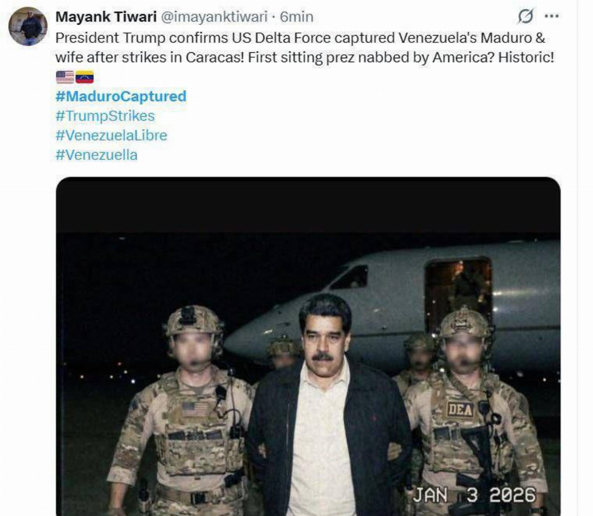 Venezuela, arresto di Maduro: l