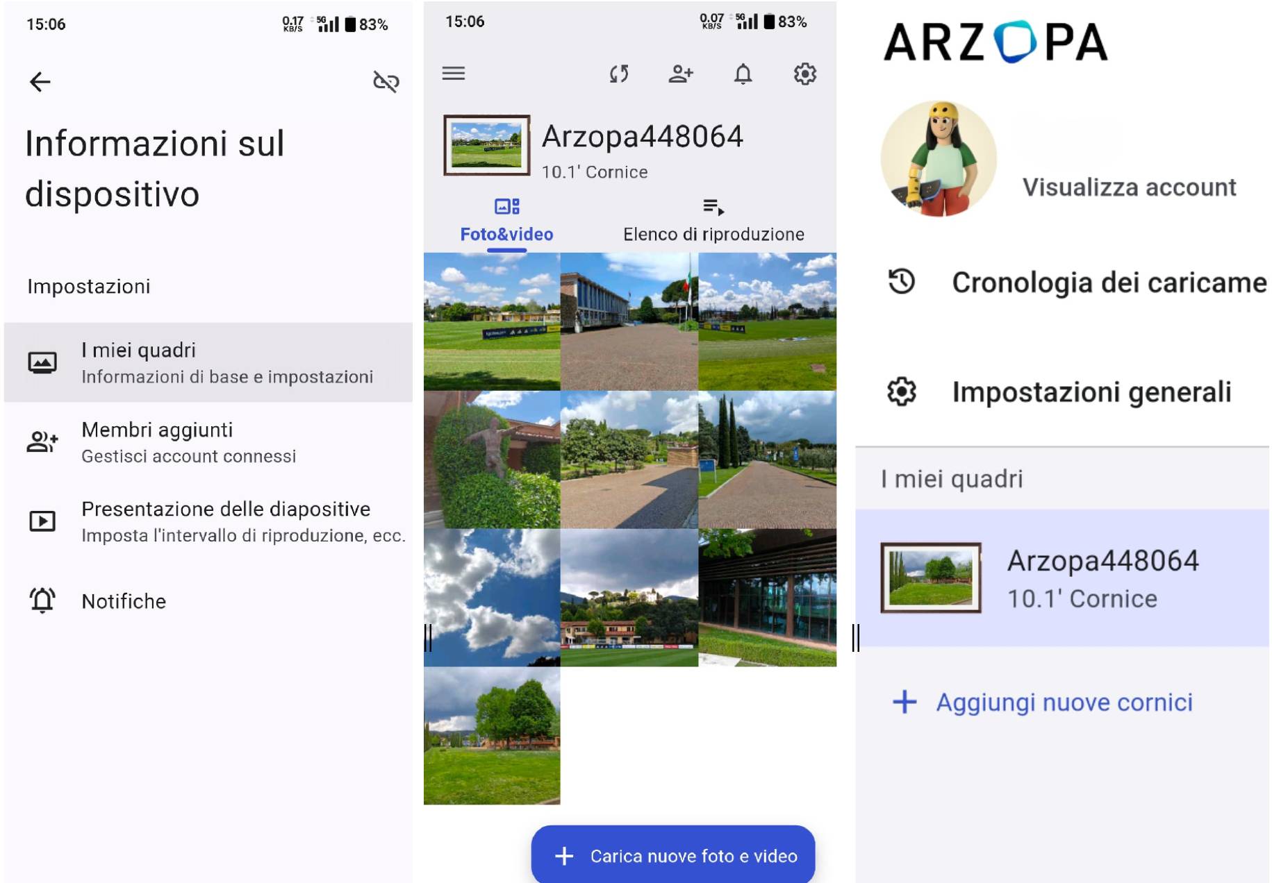 recensione cornice Recensione Cornice Digitale Arzopa D10 – Colore Oro
