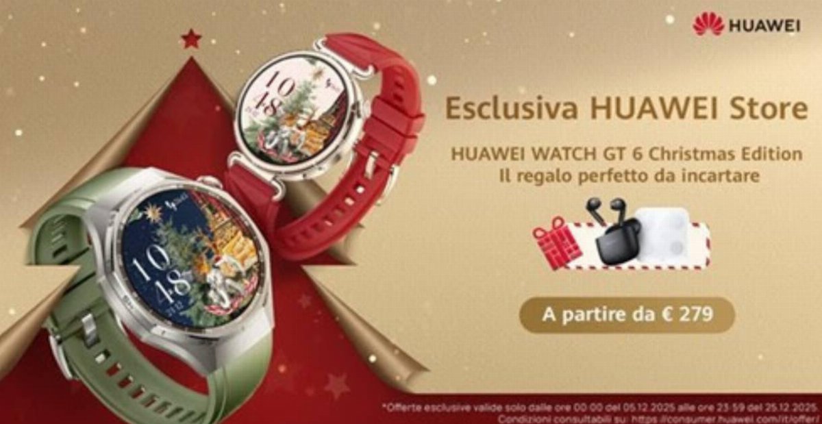 Il Natale al polso con HUAWEI WATCH GT6 SPECIAL CHRISTMAS EDITION Il Natale al polso con HUAWEI WATCH GT6 SPECIAL CHRISTMAS EDITION