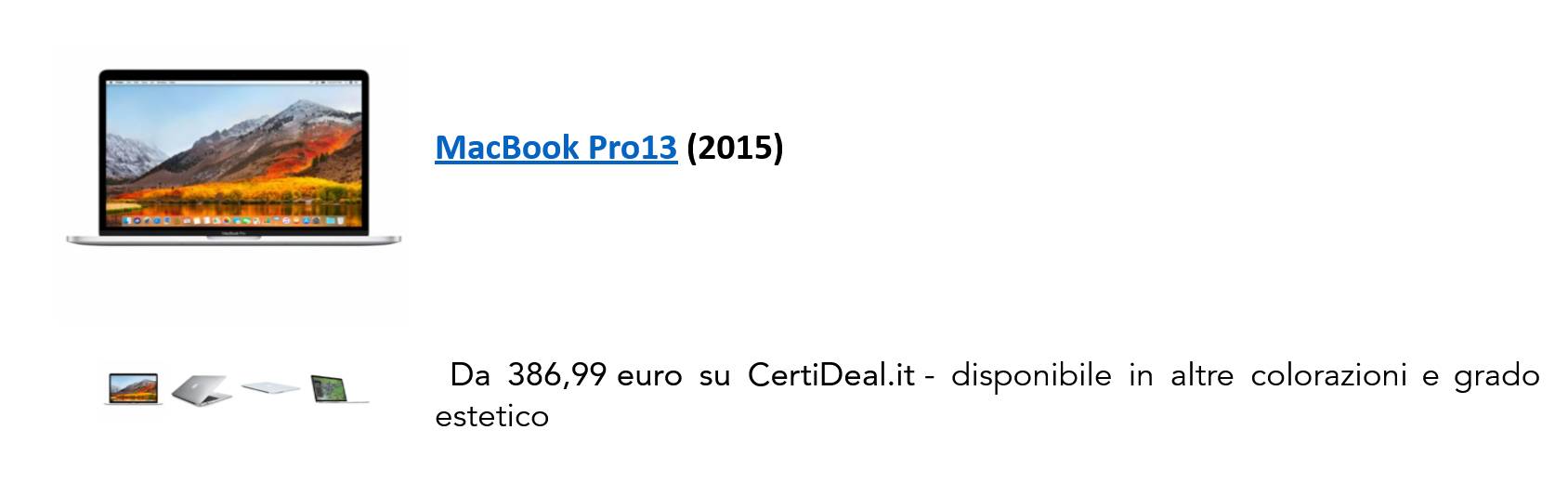 novità natale Novità del Natale in casa CertiDeal: arrivano i MacBook ricondizionati