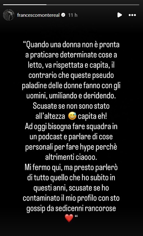 Francesco Monte risponde a Cecilia Rodriguez e Giulia Salemi sui sex toys e accusa il podcast di umiliarlo