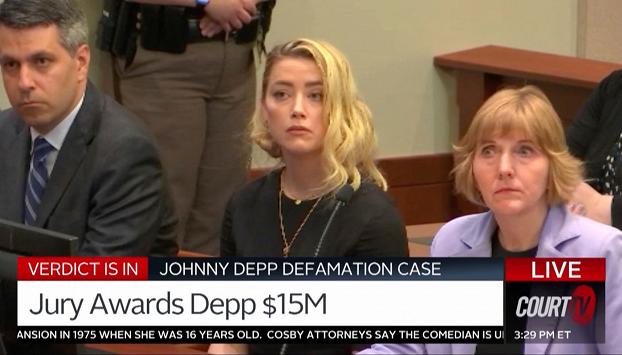 Amber Heard ha diffamato Johnny Depp : risarcimento di 10,4 milioni di dollari