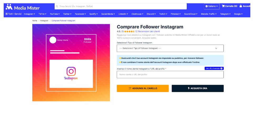 migliori siti Migliori Siti Per Comprare Follower Instagram Reali Italiani