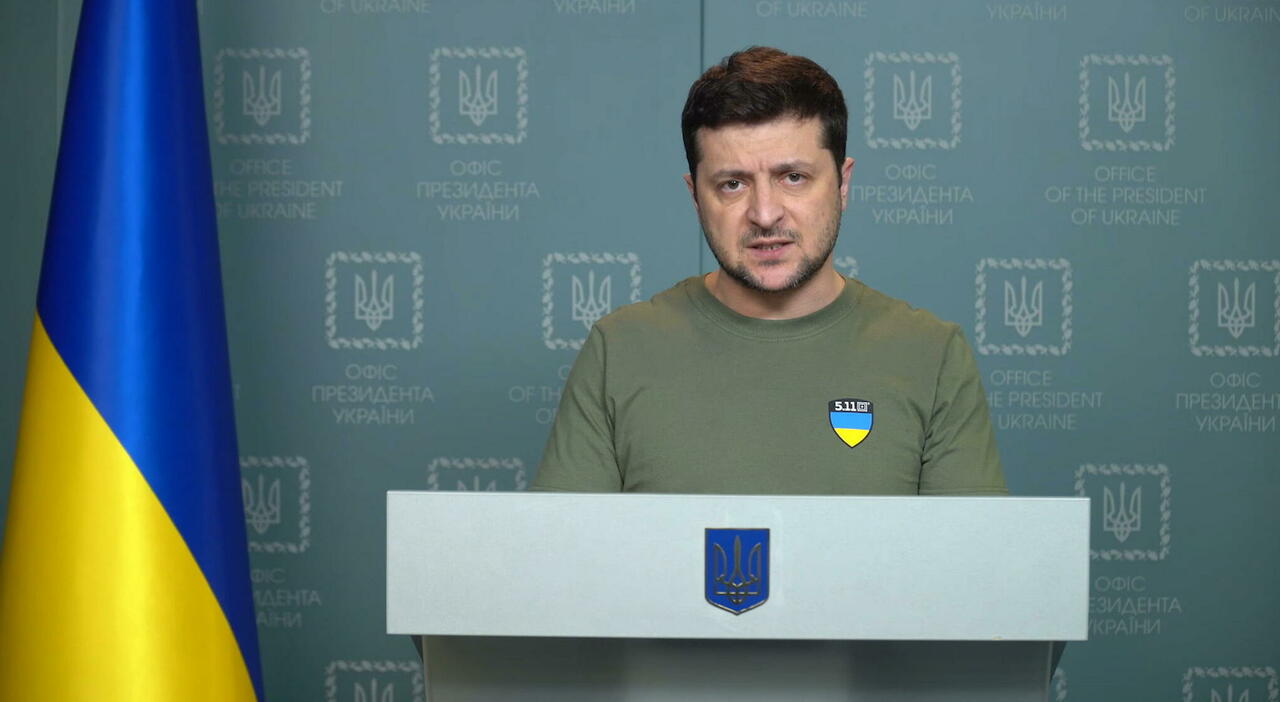 Guerra Ucraina Zelensky : La Russia è la fonte del male