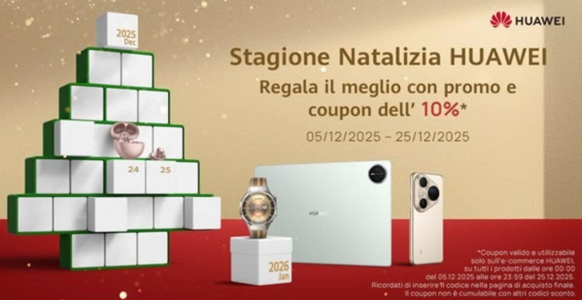 A Natale la tecnologia Huawei si arricchisce di offerte A Natale la tecnologia Huawei si arricchisce di offerte