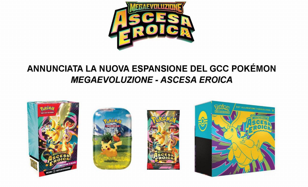 ESPANSIONE DEL GCC POKÉMON MEGAEVOLUZIONE - ASCESA EROICA ESPANSIONE DEL GCC POKÉMON MEGAEVOLUZIONE - ASCESA EROICA