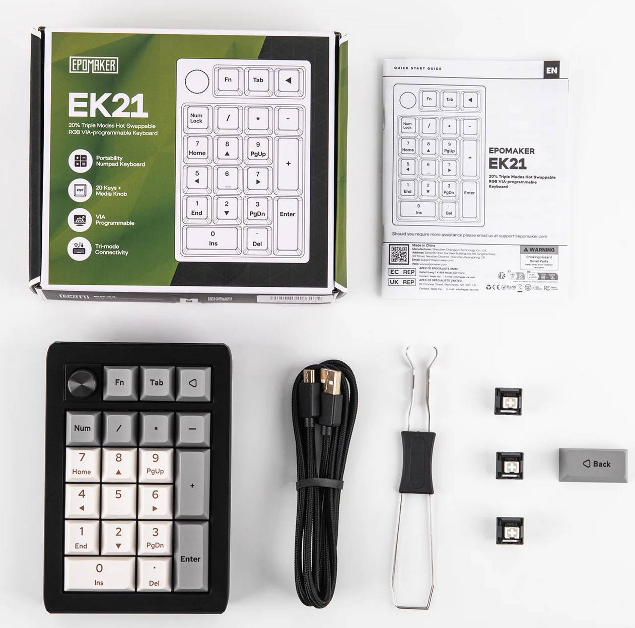 Recensione Epomaker EK21 VIA Numpad
