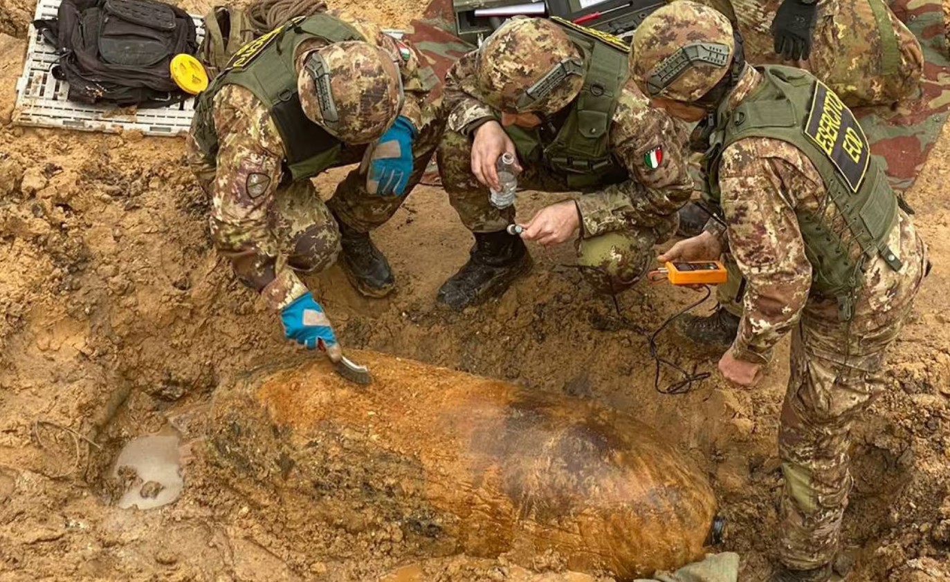 Disinnescata bomba della Seconda Guerra Mondiale ad Avezzano