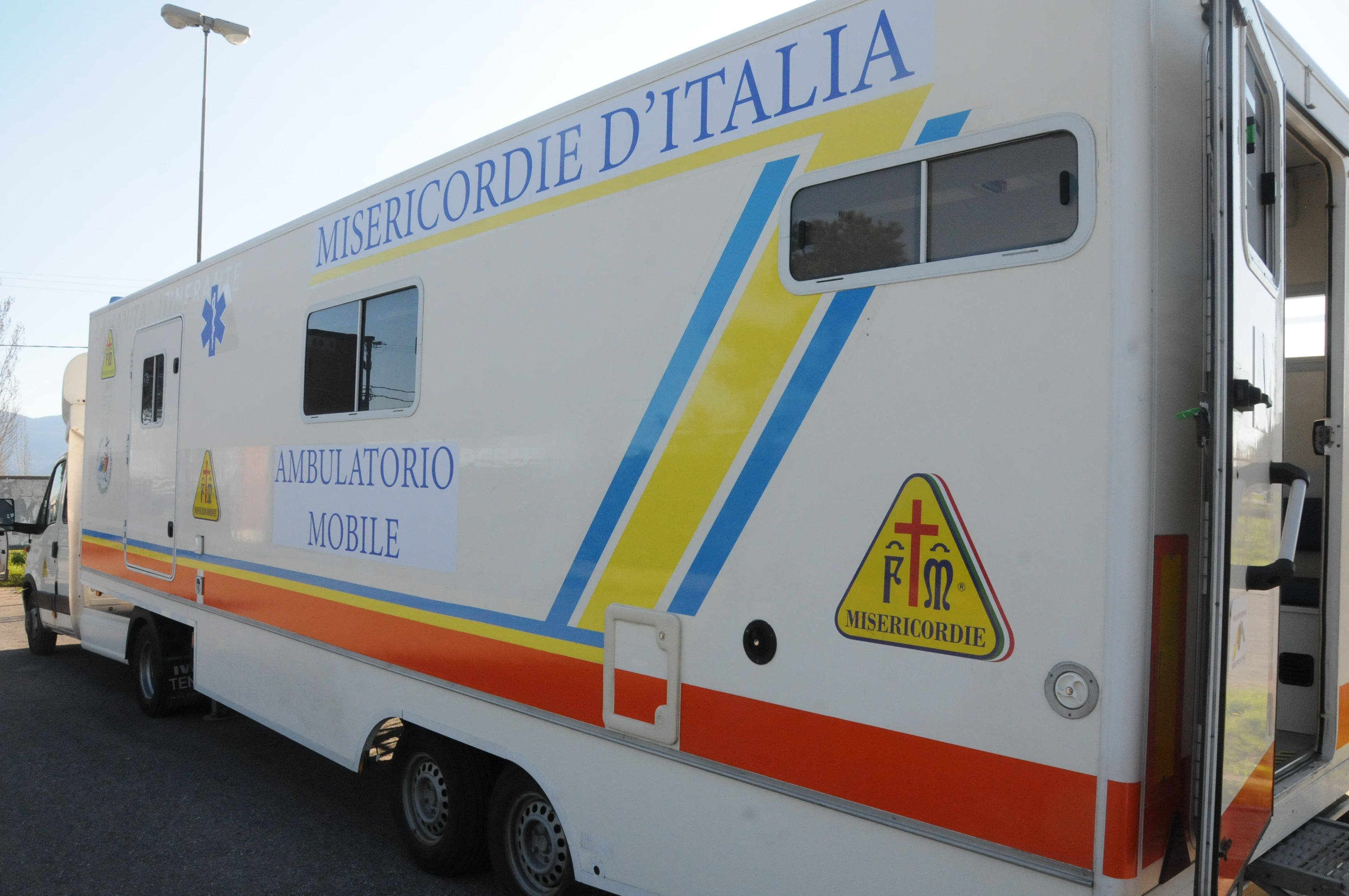 Grande attenzione per la giornata di prevenzione a Bagnone in Lunigiana. In moto la colonna mobile delle Misericordie