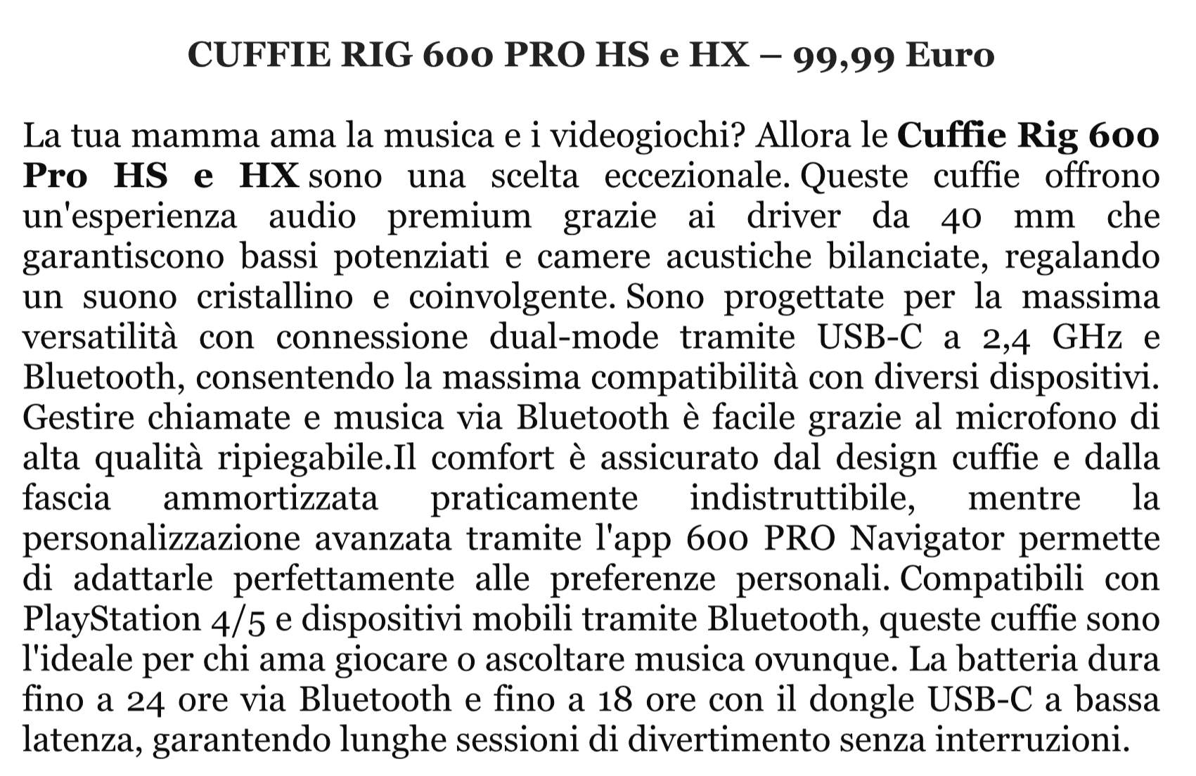 NACON OMAGGIA LA MAMMA CON PRODOTTI TECH