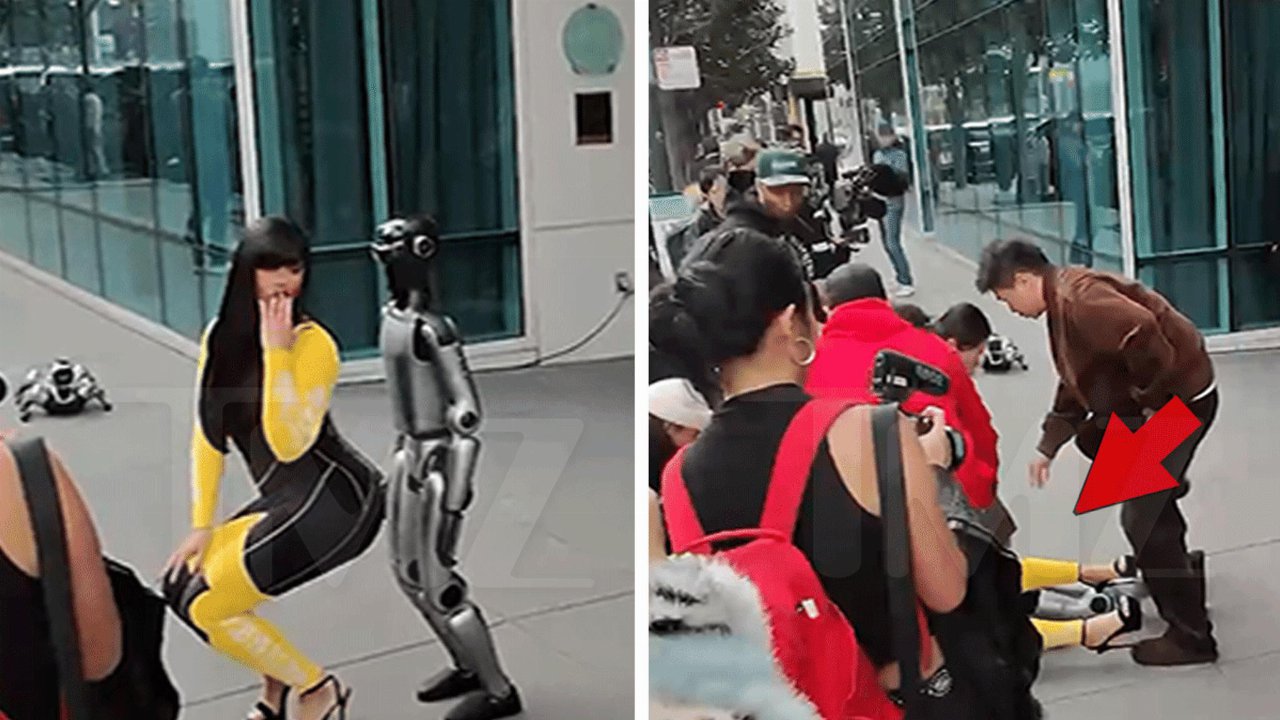 Cardi B Coinvolta In Un Siparietto Con Un Robot A San Francisco Prima Del Super Bowl