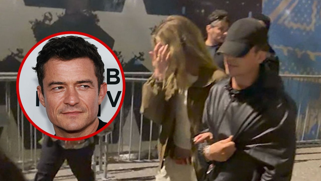 Orlando Bloom al Super Bowl con la modella svizzera Luisa Laemmel