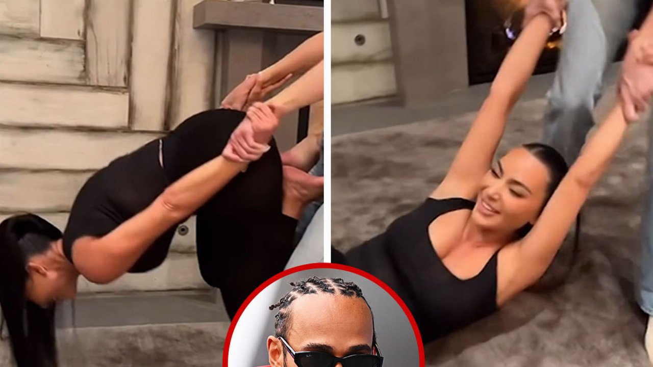 Kim Kardashian, Lewis Hamilton e la sfida virale con Khloé e Kylie