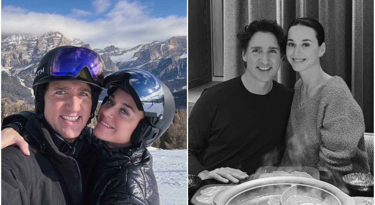 Katy Perry e Justin Trudeau in vacanza in Italia tra neve e Dolomiti