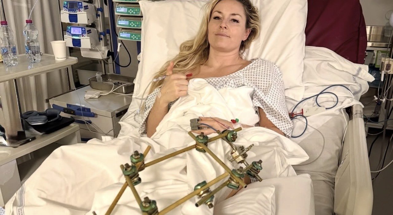 Lindsey Vonn operata a Treviso, foto dall