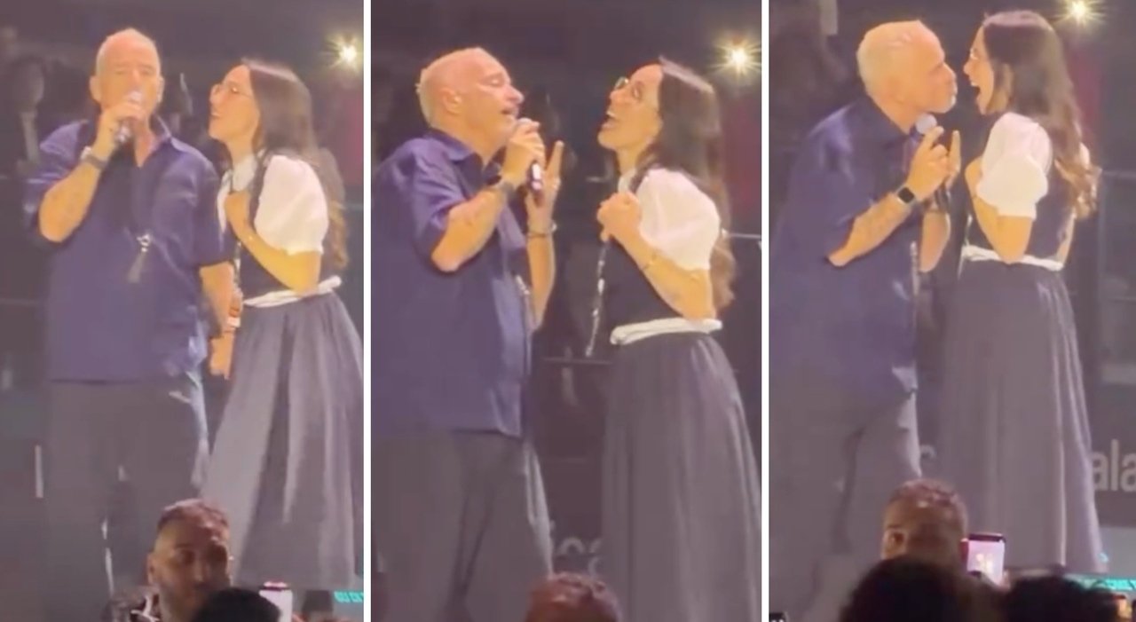 Aurora Ramazzotti canta con Eros Ramazzotti a Mantova: duetto emozionante su Un