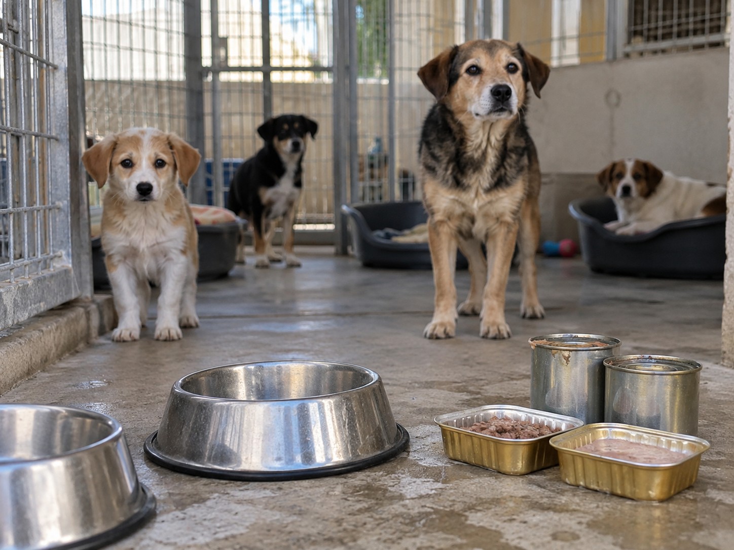 Bitritto, il rifugio resta senza cibo umido: appello per cuccioli e cani fragili