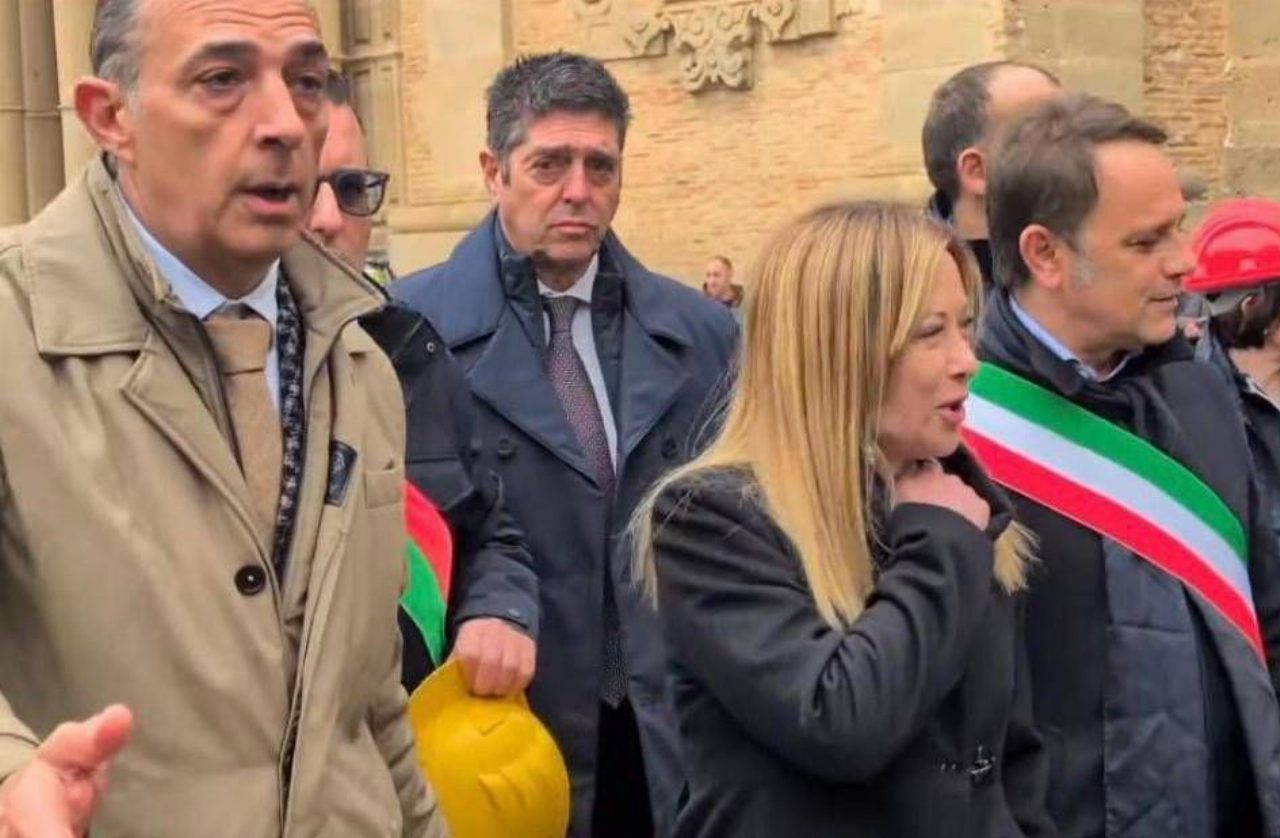 Meloni a Niscemi, decreto in arrivo e fondi disponibili da giovedì