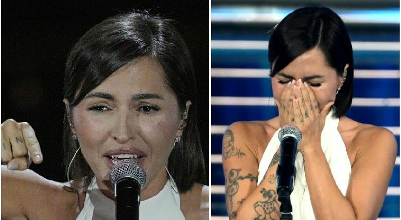 Serena Brancale commossa a Sanremo 2026 con Qui con me dedicata alla madre