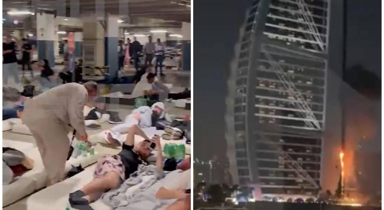Dubai sotto attacco, turisti nei parcheggi e voli bloccati